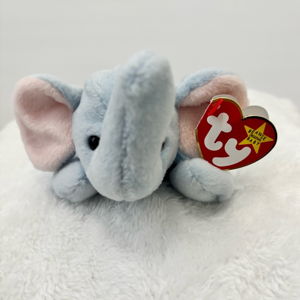 Ty Beanie Baby “Peanut” Light Blue/NWT